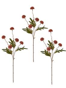 1支50厘米仿真蒲公英花茎，丝绸花，仿真植物枝条，适用于家居客厅卧室装饰、秋季装饰、房间装饰、桌面装饰、花园装饰、家居装饰、情人节礼物、生日礼物、毕业礼物 - 橘色 - 查看 8