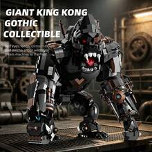1414pcs Heavy Industrial Giant Gorilla Mecha Building Blocks Set, Static Monster Robot Brick Model, Advanced Collector Display Assembly Kit For Adults, Ideal Gift For Building Block Enthusiasts - Multicolor - View 7