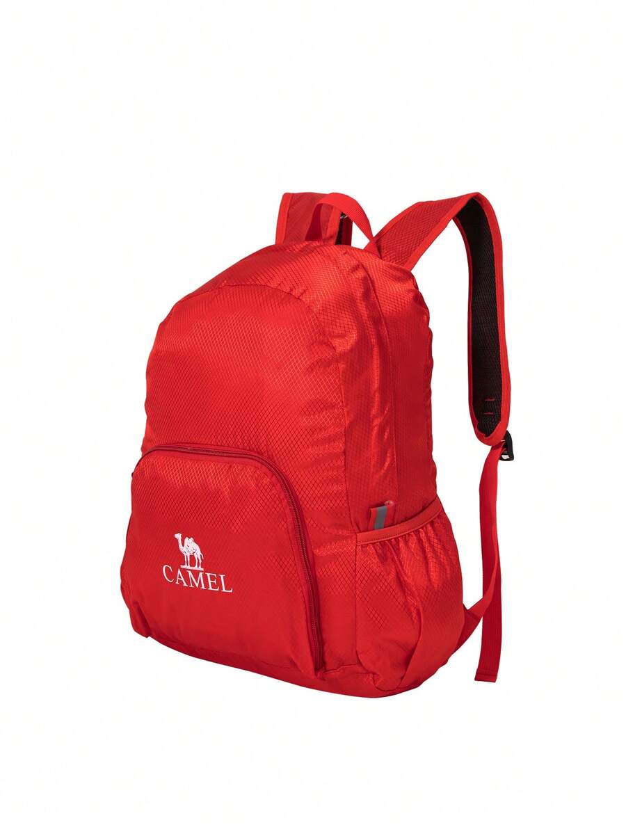 CAMEL CROWN Leisure Sports Backpack Outdoor Cycling Hiking Mountaineering Bag Lightweight Travel Backpack - Red - View 1
