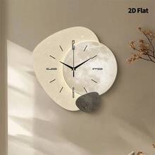 Horloge murale design lune moderne, mouvement quartz ultra-silencieux, sans bruit de tic-tac, design plat, convient pour décorer le salon, la chambre, le bureau, la cuisine et le café, cadeau décoratif parfait pour les amis et la famille, peut être utilisé pour la décoration de la chambre, la décoration de la chambre, la décoration du dortoir, la décoration de la rentrée scolaire, la surprise scolaire, la saison de la rentrée scolaire, la décoration de mariage, le cadeau d'anniversaire d'un ami, la décoration de la maison et les fournitures scolaires. - Horloge murale décorative - Voir 5