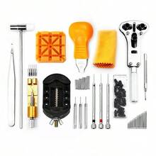 手錶維修工具組，手錶鏈節調整與拆卸工具，手錶後蓋開啟器，168合1手錶維修工具組，適用於拆解與電池更換 - 手錶維修工具套裝 - 查看 4