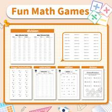 Progressive Math Workbook Set For Kids – A 5-Book Collection Covering Addition, Subtraction, Multiplication, Division, And Number Decomposition Within 100 To Help Young Learners Build Number Sense, Calculation Fluency, Mental Math Flexibility Back To School - Progressive Math Workbook - View 6