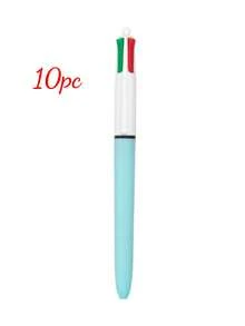 Customized Logo 4-Color Retractable Ballpoint Pen, Multi-Color Gift Pen, Study Essentials, Personalized Pens For Kids - Multicolor - View 29