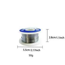 63-37 Tin-Lead Rosin Core Solder Wire 0.6mm/0.8mm/1mm Multi-Specification With 2.5% Flux, Low-Temperature High-Purity Soldering Wire For Electric Iron, Electrical Repair, Home Electronic Components And Circuit Board Welding Tools - Silver - View 5