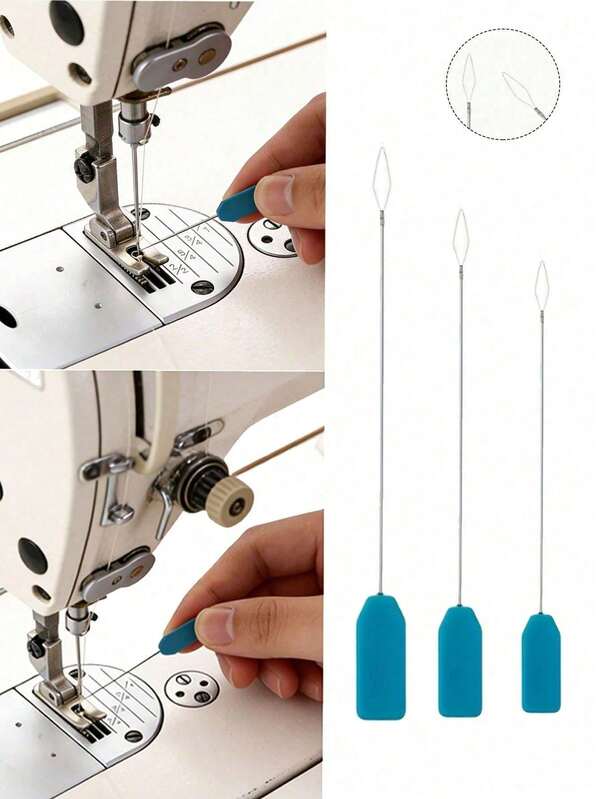 Home Sewing Threader Set, Sewing Machine Threader, High Precision Quick Threading Tool, Fast Threader, Sewing Accessories, Portable And Compact, Suitable For Multiple Sewing Machine Models, Suitable For Home Cutting, Sewing Projects, Suitable For Multiple Sewing Machines