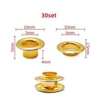 10/30/50 Set Metal Eyelet With Washer Grommet Ring Air Hole Rivet For Leather Bag Shoes Belt Cap Clothes - A - View 75