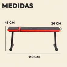 Mastery Brand - Banco de Pesas para Ejercicio en Casa, Press Banca Multifuncional, Para Bulgaras, Body Crunch, Hip Thrust, Banco Plegable para Ejercicio Estable, Bench Ideal para Home Gym - Multicolor - Ver 6
