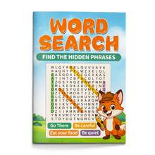 Word Search And Vocabulary Activity Book Set For Kids – A Multi-Theme English Learning Collection That Combines Word Search Puzzles, Hidden Phrase Activities, Fill-In-The-Word Practice, Clue-Based Guessing, And Themed Vocabulary Challenges Back To School - Word Search and Vocabulary Activity - View 13