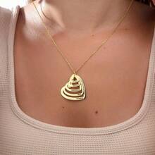 Mother's Name Necklace, Heart Name Pendant, Personalized Family Jewelry - Multicolor - View 3