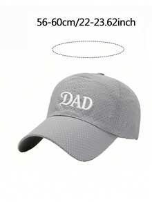 透氣快乾「DAD」與「MOMMIN'」印花帽，男女通用夏季薄款透氣網眼運動跑步遮陽棒球帽－防曬帽 - 彩色 - 查看 2