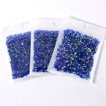 ICIQ 3 Packs 3-5mm 6000pcs Resin Crystal Rhinestones, Suitable For Crafts, Clothing And Fabric, Royal Blue Flat Back Gemstones, Deep Blue Flat Back Artificial Crystals, Mixed Sizes Bulk, Non-Hot Melt, Handmade DIY Phone Case - Set - View 22