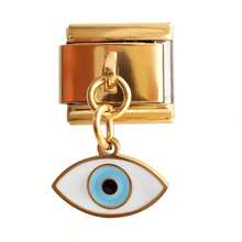 1/5/10 buc. brățară italiană din seria Evil Eye, design modular pentru confecționarea de bijuterii DIY, brățară, brățară de tobărie și alte accesorii rafinate cu pandant, cadou pentru prieteni, potrivit pentru bărbați și femei, cadou pentru soră, cadou pentru femei, perfect pentru purtare zilnică și stilizare - Multicolor - Vizualizare 6