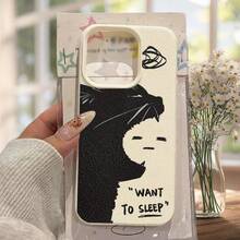 [Fast Local Shipping] Phone Case For Apple 17 16 15 Promax: Direct Wholesale From The Factory Ivory White With Lychee Pattern And Large Hole / For 17PROMAX Fashionable And Creative Phone Case With UV Printed Sleeping Cat, 2D Flat Design In TPU With Comfortable Grip For IPhone 17/16/15/14/13/12/11/8/7 Plus Pro ProMax, Best Gift For - 圖片1PCS - 查看 4