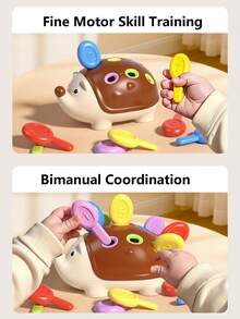 Pemilahan, Penumpukan, dan Mainan Plug-in Bayi - Coklat - View 6