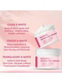 1pc Brightening Whitening Cream, Can Fade Dullness And Brighten Skin Tone. This Is A Daily Body Care Product, Can Fade Melanin And Improve Skin Condition. Net Content 55g - Whitening Cream - View 6