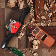 Adjustable Spokeshave Set 2pcs SpokeShave 4pcs Metal Blade And 1pcs Portable Woodworking Plane, Perfect For Wood Craft And Working - ColorA - View 6