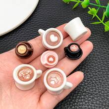 8/10/12/20pcs Drink Resin Charms Wine Bottle Soda Bottle Coffee Cup Milk Donut Chocolate Cookie Pendants For DIY Earrings Bracelets Jewelry Making - Multicolor - View 6
