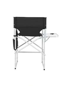 Silver White Iron Pipe Black Cloth Surface Plastic Sprayed Iron Round Pipe Director's Chair 103*60*499cm 120kg Without Carrying Bag - as Pic - View 5
