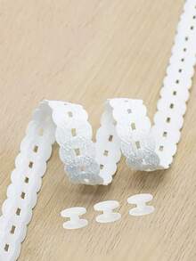 1pc Lace Trim Waistband With Hem Adjustment, Suitable For T-Shirts, Dresses, Shirts, Invisible Button Extender, Can Shorten Clothing, Non-Tight Hem Adjuster, Suitable For Sweaters, Shirts, Pants (Neutral Home Sewing Tool) - Multicolor - View 8