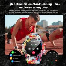 LOKMAT ATTACK Smartwatch Features A 1.32-Inch Screen, Flashlight, Compass, Bluetooth Calling, 100 Sports Modes, IP68 Water Resistance, Health Monitoring Functions, And Is Compatible With Android And IOS Systems - View 6