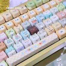 Corner Creature 鍵帽 可愛貓頭設計 MAO PBT 五面昇華印花 機械鍵盤適用 - 查看 2