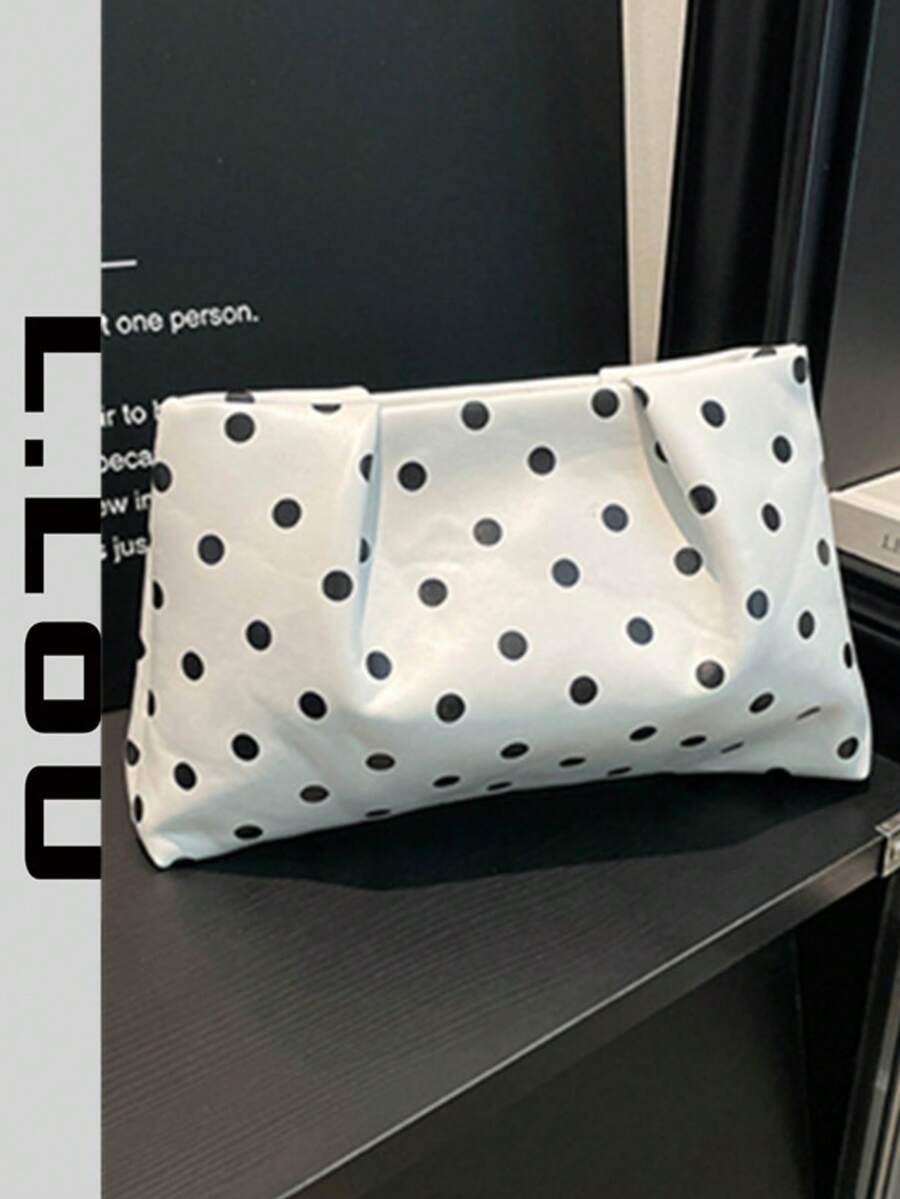 Tas Tangan Kecil Polkadot Chic untuk Wanita, Desain Niche Baru Musim Panas 2026, Clutch Kasual Mewah untuk Kantor dan Perjalanan
