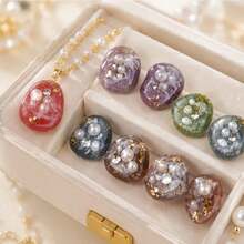 1pc Asymmetrical Earring Stud Pendant Keychain Silicone Mold, Epoxy Resin Casting Mold, Suitable For Jewelry Accessories, Keychain, Pendant Making, Perfect For Handmade Crafts, Easy Demolding And Reusable - Silicone Mold - View 6