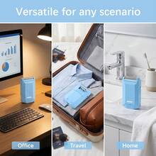 WEEME Wireless Electric Shaver, Professional USB-C Rechargeable Men's Razor With Sideburn Trimmer, Suitable For Daily Grooming, Travel And Store: Business Travel Shaver - Blue - View 8