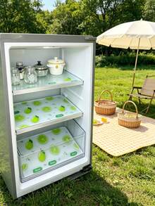 1/2/4pcs Waterproof Refrigerator Mats - Moisture-Proof, Anti-Slip, Washable And Reusable. Made Of EVA Material With Novel Lemon Pattern. Suitable For Refrigerator And Kitchen Decor, Door Mats, Personalized Gifts, Kitchen Essentials, Tools, Kitchen Gadgets, Kitchen Supplies, Sushi, Cooking, Kitchen Accessories, Kitchen Supplies - Multicolor - View 4