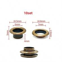 10/30/50 Set Metal Eyelet With Washer Grommet Ring Air Hole Rivet For Leather Bag Shoes Belt Cap Clothes - A - View 37