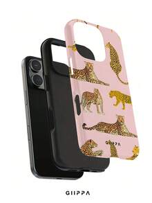 GIIPPA 1 Stück Handyhülle mit rosa Basis und Leopardenmuster-Design, kompatibel mit Handy 17 Pro Max, Handy 16 Pro Max, 15 Pro Max, 14 Pro Max, koreanischer High-End-Mode, lustige Handyhülle, kompatibel mit 11/12/13/14/15/16 Pro Max Plus, elegantes Design geeignet für Männer und Frauen, perfektes Geschenk für die Freundin zu Weihnachten, Valentinstag, Ostern, Hochzeitssaison und Geburtstag! - Verschiedenfarbig - Übersicht 2