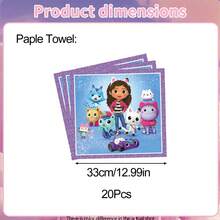 Universal Authorized 1 Set Cartoon Popular Game Pink & Purple Theme Party Disposable Tableware Set, Suitable For Birthday Celebration Packaging Box, Candy Box, Popcorn Box, Outdoor Activity Theme Party Photography Props Decoration Supplies, Tableware Set Includes Tablecloth, Banner, Backdrop, Napkins, Cute Pattern Kitchen & Restaurant Theme Party Tableware Decoration Supplies, Perfect Holiday Gift - Multicolor - View 8