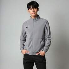 UNDER ARMOUR Men's Casual Versatile Fashion Sports Training Jacket - Grey - View 2