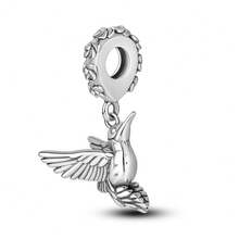 Vectoflux 1pc S925 Sterling Silver Elephant, Bird, Lion, Zebra Pendant, Suitable For Original Bracelet, Necklace, Keychain DIY Pendant Making, Women's Gift, Suitable For Birthday, Party, Holiday Gift - Silver - View 15