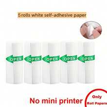 PRINHSJI Mini Printer, Portable Thermal Sticker Printer, Includes 1 Roll Of Printing Paper, Suitable For Photos, Images, Diaries, Notes, DIY, Compatible With IOS And Android - Multicolor - View 18