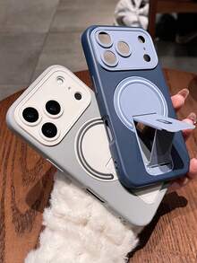 奢華雙色閃電磁吸手機殼，相容 iPhone 17 Pro Max 17 Pro 17 16 Pro Max 16 Pro 16 15 Pro Max 15 Pro 15 14 Pro Max 14 Pro 14 13 Pro Max 13 Pro 13 12 Pro Max 12 Pro 12 11，時尚鏡頭保護背蓋，支援無線充電 - 灰白色 - 查看 4