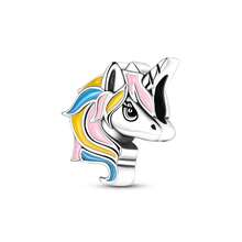 1pc Silver Plated Animal Series Forest Elephant Tiger Lion Dinosaur Zebra Sloth Rabbit Panda Pendant Beads Suitable For Bracelet Bangle Necklace Beads Suitable For DIY Jewelry Making Human And Nature Theme Beads - Silver - View 22