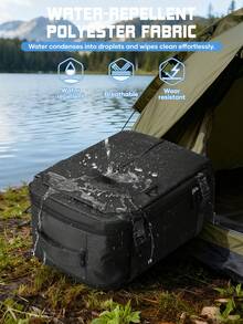 Large Capacity Travel Backpack, Side-Opening Expandable Compartments For Clothing Storage, Fits 15.6 Inch Laptop, Waterproof & Wear-Resistant Fabric, Multiple Pockets For Organization, Buckle Strap Reinforcement, Suitable For Short Trips, Boarding, School, Daily Commute, Lightweight & Burden-Reducing, Unisex Minimalist Travel Backpack - Multicolor - View 9