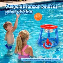 Inflatable Ring Toss Game For Swimming Pool Kit - Blue - View 3