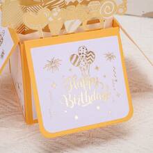 1pc 3D Pop-Up Birthday Card (With Envelope), Colorful Foldable Birthday Card, Can Be Handwritten With Wishes, Perfect Birthday Gift For Friends Or Family, Suitable For Birthday Decoration And Birthday Party - Multiple Styles - View 10