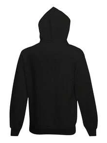 260g Fingerprint Cross Hoodie Christmas Christian Religious Gift Unisex, Casual Hoodie For Daily Wear, Casual Halloween, Christmas, Fun - Black - View 3