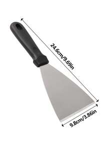 1pc Multi-Specification Thickened Stainless Steel Cooking Spatula, Plastic Handle/Wooden Handle Triangular Slanted Spatula, Outdoor Camping Hanging Hole BBQ Cooking Tool, Home Kitchen Baking Food Serving Spatula, Lightweight Easy To Clean Meat Spatula, Home Kitchen Baking Cake Spatula, Meat/Steak/Pancake Flipping Spatula - Shovel - View 15