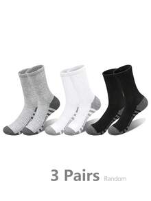15 pares de calcetines deportivos profesionales de compresión de alta elasticidad hasta la pantorrilla, paquete múltiple, talón reforzado de color contrastante para mayor durabilidad, textura acanalada vertical 3D para soporte mejorado de las piernas, transpirables y que absorben la humedad, adecuados para baloncesto, trote, senderismo, desplazamientos, calcetines de entrenamiento para todas las estaciones - Multicolor - Ver 7