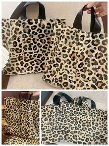 50/20/1件 加厚大號塑膠禮品袋 40*30cm 豹紋款 節日禮品手提袋 情人節派對禮品袋 大容量時尚購物袋 可重複使用 適合禮品包裝 - 豹紋款 - 查看 9