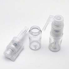 1件多功能粉末噴霧瓶,滑石粉分發噴霧瓶,化妝工具盒,亮粉噴霧瓶,具備簡易補裝功能,創新泵頭設計,耐用塑料材質,適用於乾性與液體黏合劑,完美適合藝術、手工、縫紉與繪畫材料 - 分裝瓶-透明白 - 查看 6