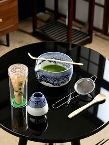 1pc/2pcs/4pcs Ceramic Matcha Bowl With Spout, Matcha Whisk Tool, Japanese Tea Bowl, Matcha Cup, Stirrer, Tea Whisk Utensil Set - Multicolor - View 10