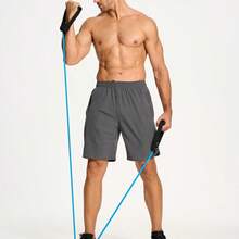 5-Level Resistance Band With Handles, Yoga Resistance Rope, Elastic Fitness Workout Band, Suitable For Home Exercise And Strength Training - Multicolor - View 4