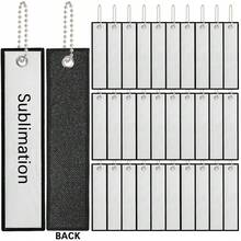 30pcs Blank Heat Transfer Keychain Tags, Support Custom Patterns, Can Make Unique Handmade DIY Gifts. Premium Car Hanging Decor, Perfect Gift For Aviation Enthusiasts. - Multicolor - View 13