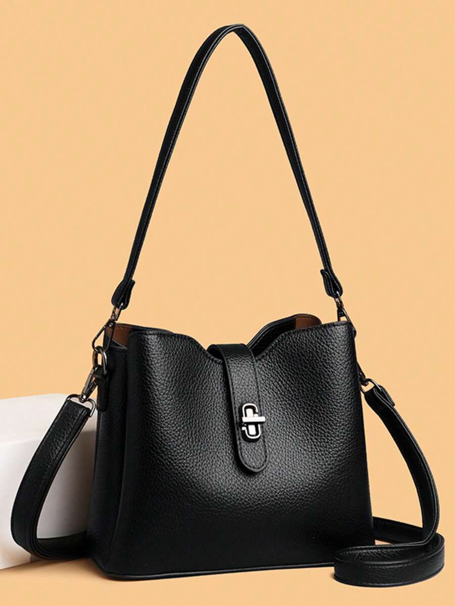 Women's Large Capacity Fashionable High-Quality Crossbody Shoulder Bag Travel Bag - Black - View 1
