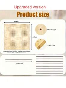 Wooden Knitting Blocking Board, Granny Square Crochet Blocking Mat, Suitable For Shawls, Scarves, Socks, Sweaters And DIY Handmade Projects. A Set Of Wooden Crochet Blocking Boards, Reusable For Handmade Knitting, Sewing, Sewing Decorative Products. - Wood Color - View 17